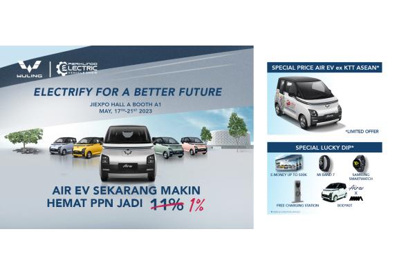 Wuling Air ev Kembali Meramaikan PEVS 2023!